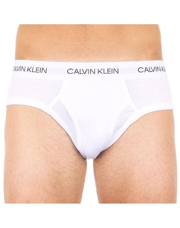 Calvin Klein baltos medvilninės vyriškos kelnaitės su balta guma