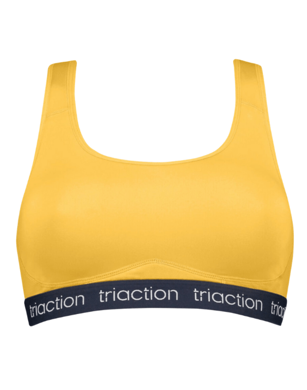 Triumph S dydžio geltona sportinė  liemenėlė Triaction Sports Top N