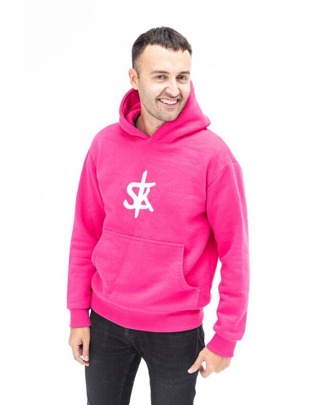 Sofa Killer rožinis džemperis su SK logotipu