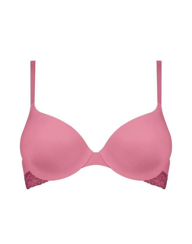 Sloggi 70B rausvos spalvos liemenėlė Wow lace WHP