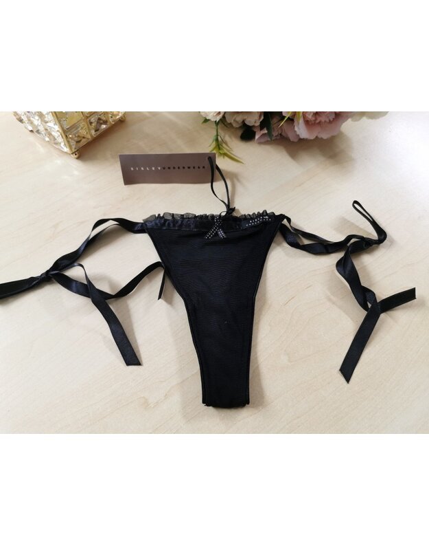 Sisley Underwear XS(34) dydžio juodos spalvos stringai 10020